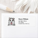 Search for siberian husky dog return address labels Pet