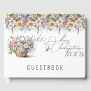 Search for wildflowers wedding guest books Watercolor floral