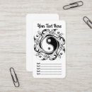 Search for yin yang business cards Black and white