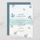 Search for anchor baby shower invitations Navy blue