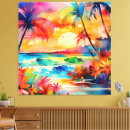 Search for beach scene canvas prints Waves