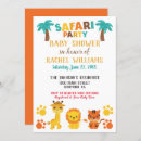 Search for palm trees baby shower invitations Lion