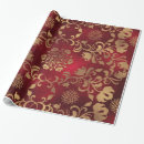 Search for red metallic wrapping paper Floral