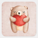 Search for valentines day teddy bear stickers Watercolor