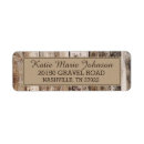 Search for winter party return address labels Wood