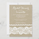 Search for burlap lace bridal shower invitations Modern