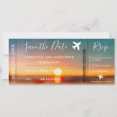 Search for airplane save the dates Boarding pass