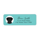 Search for black labrador retriever return address labels Puppy