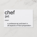 Search for food preparation business cards Cooking