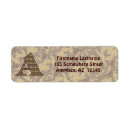 Search for monogram floral return address labels Vintage