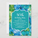 Search for blue and green birthday invitations Teal