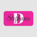 Search for hair salon name tags Girly