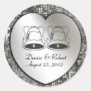 Search for bell wedding stickers Silver
