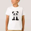 Search for panda kids tshirts Black and white