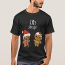 Search for funny gingerbread man tshirts Santa claus