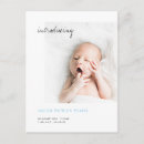 Search for new baby boy announcement postcards Modern