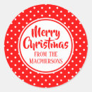 Search for red polka dot stickers Merry christmas