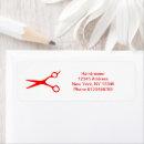 Search for stylist return address labels Hair salon