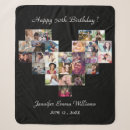 Search for 50th birthday blankets Black