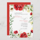Search for poppies wedding invitations Colourful