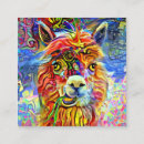 Search for farm animal business cards Llama