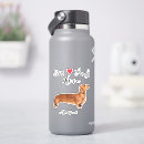 Search for dachshund love stickers Doxie