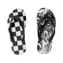 Search for black and white checkered jandals Chequered