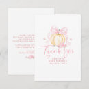 Search for pink bow thank you cards Fall baby shower