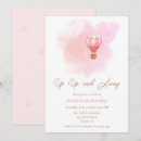 Search for up up and away birthday invitations Girl