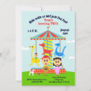 Search for boy carousel invitations Amusement park