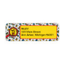 Search for red ladybug return address labels Birthday