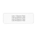 Search for 4 line return address labels Simple
