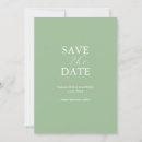 Search for non photo wedding save the dates Sage green
