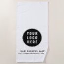 Search for business logo beach towels Branded