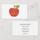 Search for red apple business cards Trendy