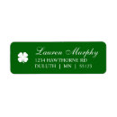 Search for four leaf clover return address labels Simple