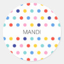 Search for polka dots pattern stickers Colourful