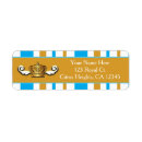 Search for gold crown return address labels Prince