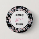Search for birthday girl badges Floral