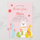 Search for llama birthday invitations Party