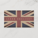 Search for british flag business cards Language