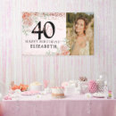 Search for adult birthday banners Forty