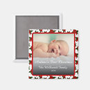 Search for holiday photo magnets Baby's first christmas