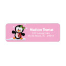 Search for pink penguin return address labels Snow