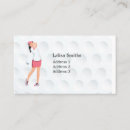 Search for golfer business cards Lady