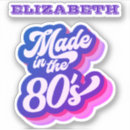 Search for made in the 80s stickers Pink
