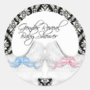 Search for damask baby shower stickers Blue