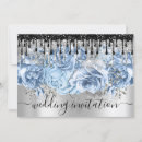 Search for silver glitter wedding invitations Floral