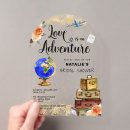 Search for passport bridal shower invitations Globe