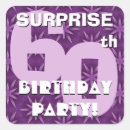 Search for surprise birthday stickers 60th